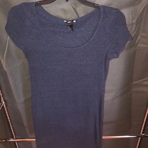 Dark Denim Blue T-Shirt Dress
